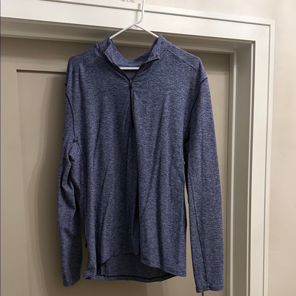lululemon athletica Heathered Blue Long Sleeve Shirt